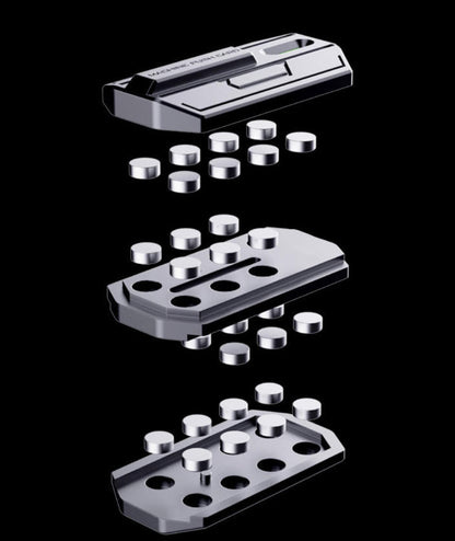 Leuchtender Magnet-Fidget-Slider für Erwachsene – 3-lagiges haptisches Drück-Spielzeug zur Stressbewältigung, ADHS- und Angstunterstützung