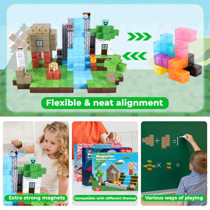 Magnetische Bausteine Set – Kreatives STEM Lernspielzeug