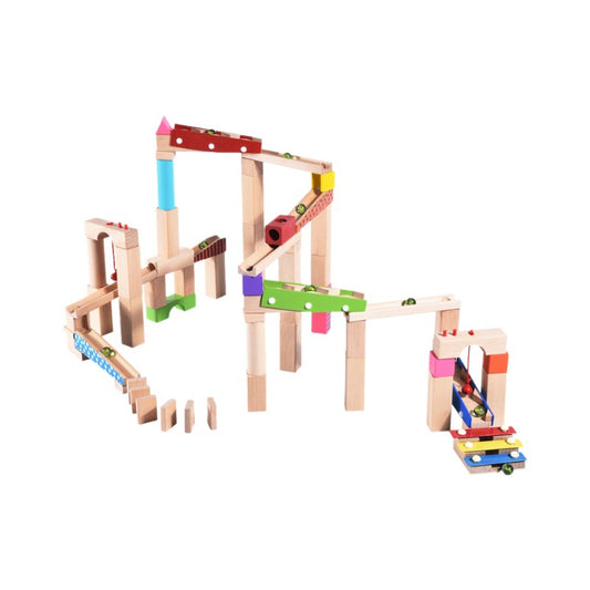 236-teilige Murmelbahn mit motorisiertem Aufzug – STEM-Bauset und Lernspielzeug für Kinder ab 7 Jahren