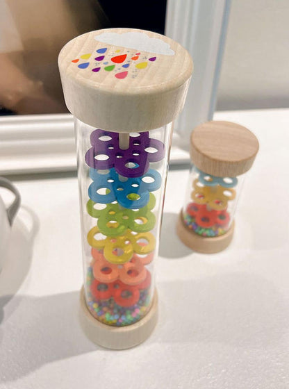 Holz Baby Rassel 0+ Monate Sensorik Montessori Spielzeug