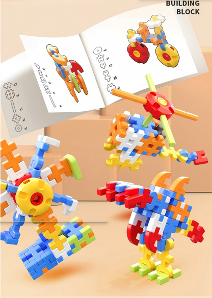 160-teiliger Jumbo-Bausteine-Satz für Kleinkinder – STEM-Bauspielzeug mit ineinander greifenden Bausteinen zur Förderung von Kreativität und Motorik