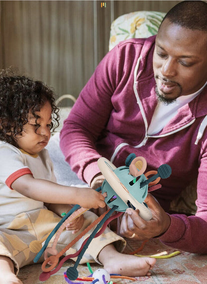 Montessori Sensorik-Spielzeug aus Silikon – Feinmotorik & Sinnesförderung für Kleinkinder ab 18 Monaten, ideal als Reisespielzeug