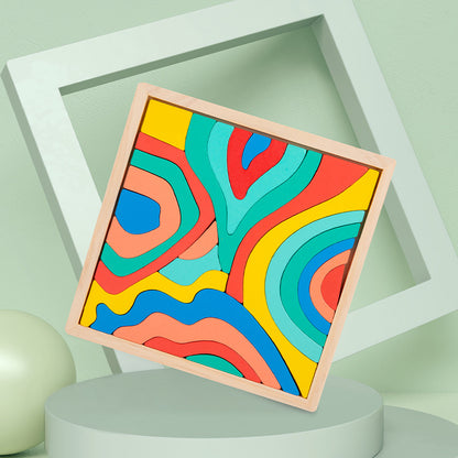 Stapelbares pädagogisches Holzspielzeug – ab 3 Jahren