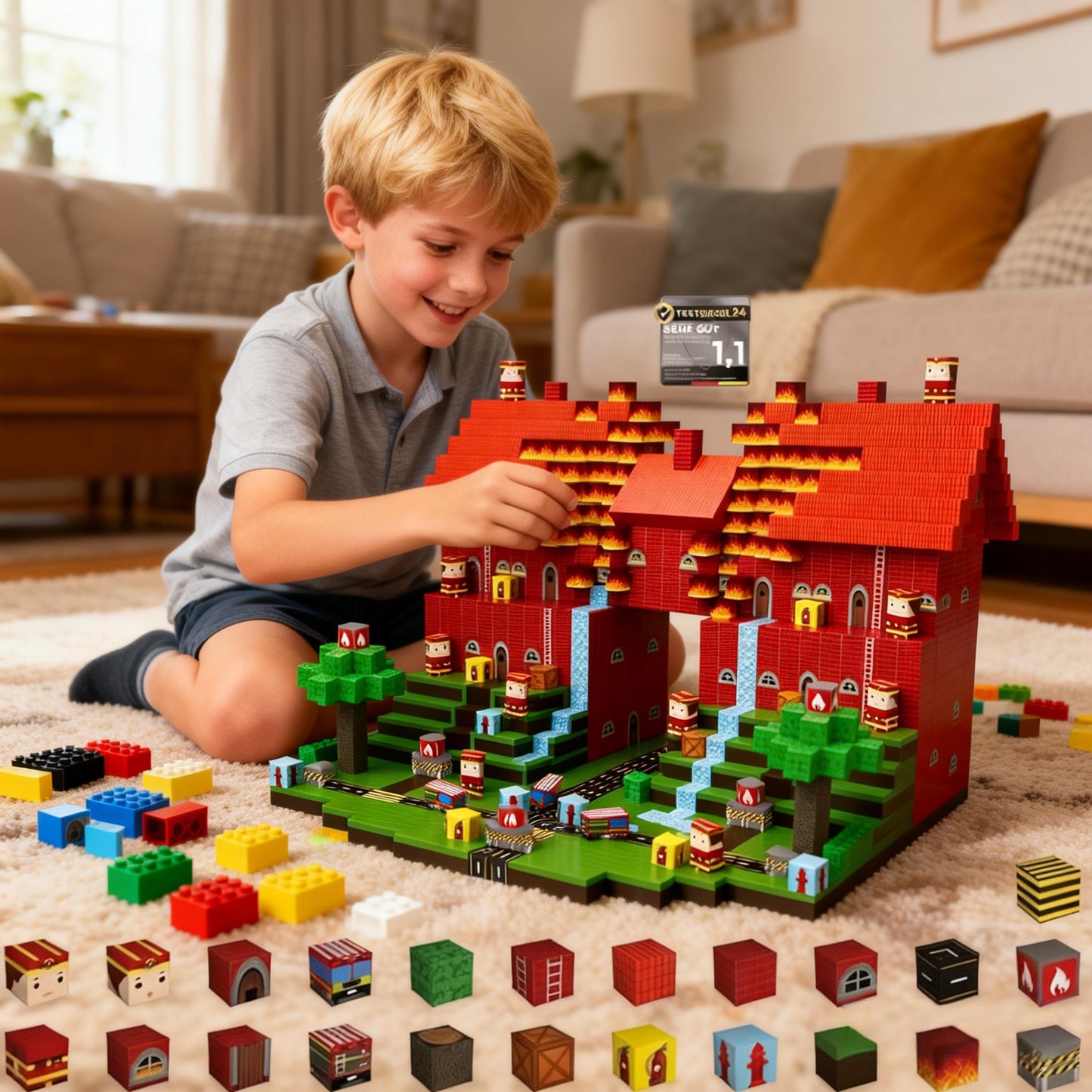 150 Stück Magnetische Bausteine Pixel-Design - Magnetwürfel Set im Mine-World Stil - Kreatives Konstruktionsspielzeug für Kinder ab 3 Jahren - MINT Lernspielzeug Geschenk für Jungen & Mädchen - Spileo