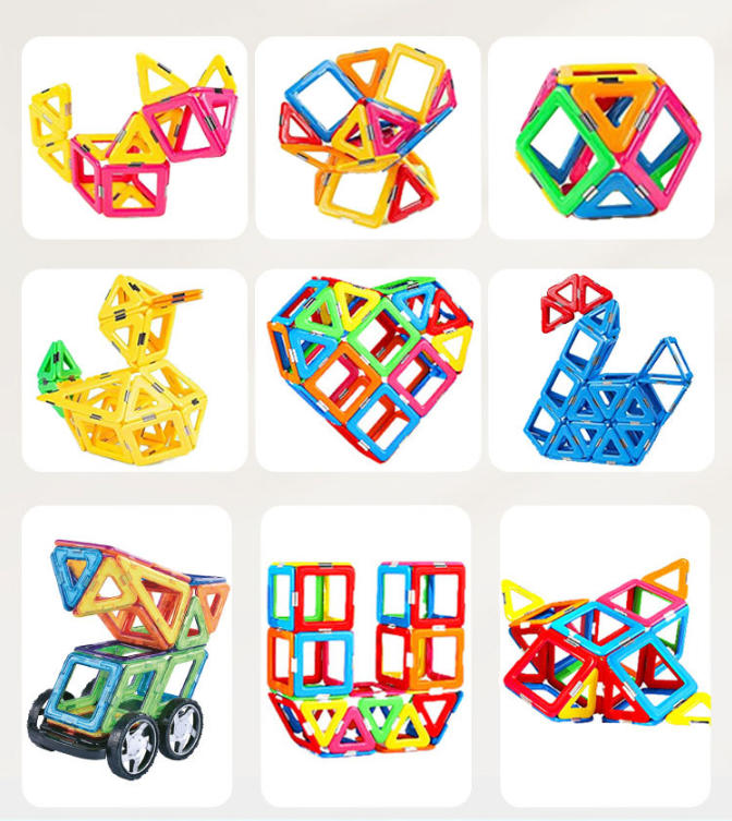 Magnetische Bausteine für Kinder ab 3 Jahren – 40-teiliges STEM Lernspielzeug zur Förderung von Kreativität, Feinmotorik und räumlichem Denken – Ideal für Vorschule & Montessori-Spielen