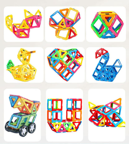 Magnetische Bausteine für Kinder ab 3 Jahren – 40-teiliges STEM Lernspielzeug zur Förderung von Kreativität, Feinmotorik und räumlichem Denken – Ideal für Vorschule & Montessori-Spielen