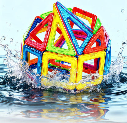 Magnetische Bausteine für Kinder ab 3 Jahren – 40-teiliges STEM Lernspielzeug zur Förderung von Kreativität, Feinmotorik und räumlichem Denken – Ideal für Vorschule & Montessori-Spielen