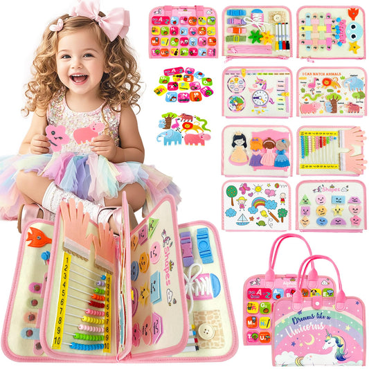 9-in-1 Activity Board für Kinder Mädchen Jungen