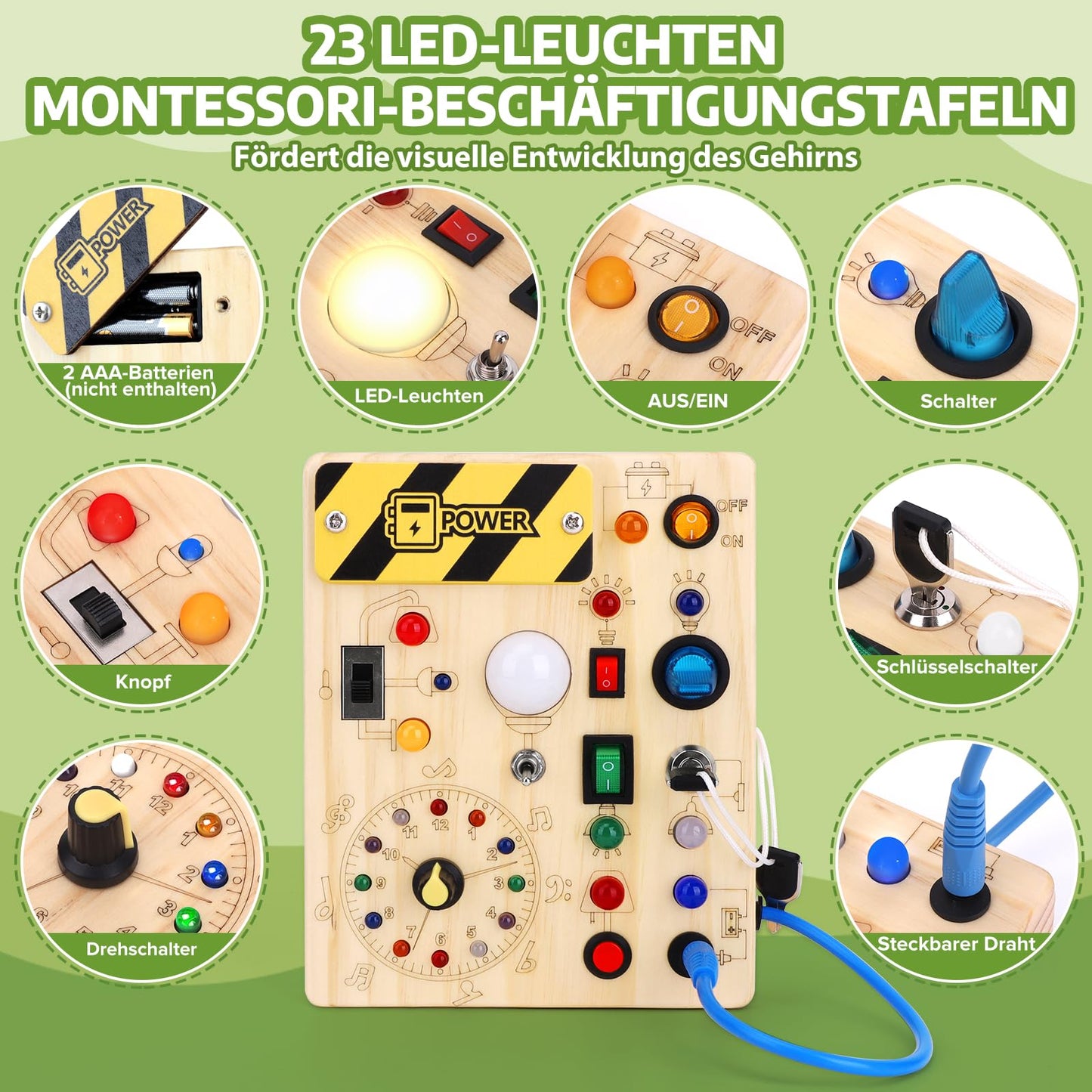 Montessori Busy Board ab 1 Jahr
