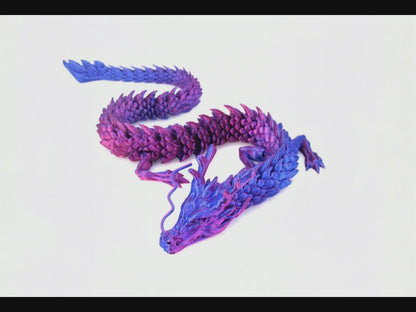 Oszillierendes Design – 45cm 3D-gedruckter Drachen mit Gelenkbewegung | Kreatives Kunsthandwerk